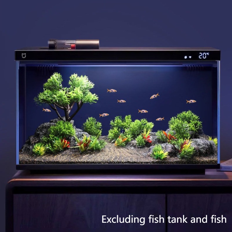 Planted Aquarium With Rocks - 水槽装飾シミュレーションエコロジープラスチックロック水槽飾りクリエイティブ人工植物装飾金魚鉢造園