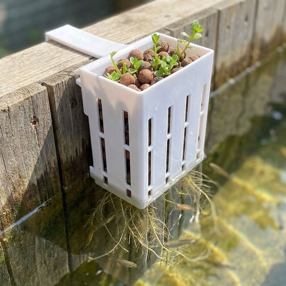Aquarium Planted Wall - 壁掛け水槽用植物バスケット 水耕栽培プランター プランターコンテナ 水耕栽培用吊り下げプランター 自動給水プラスチック製