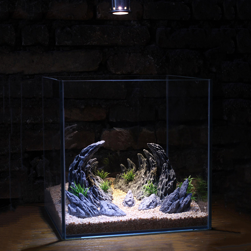 Planted Aquarium With Rocks - 水槽シミュレーション石カナダの風景の造花の石水族館の装飾のための池の装飾品