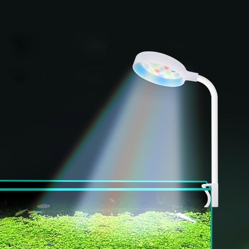 小型水族館の水槽ライト LED 便利な充電式クリップ造園ライ - Planted Aquarium Bowl のレビューと価格