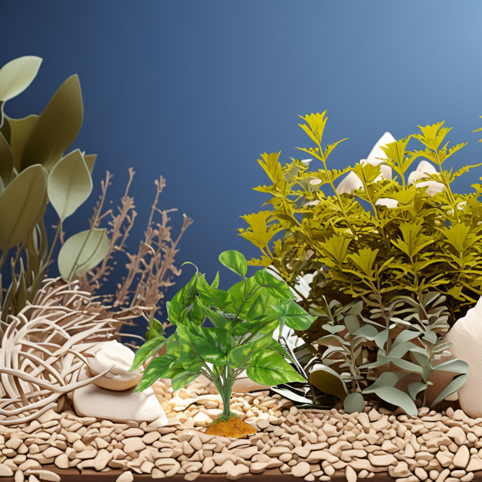 安全で無毒でリアルな人工植物、テラリウム、水槽、爬虫類タンク - Planted Aquarium Bowl のレビューと価格