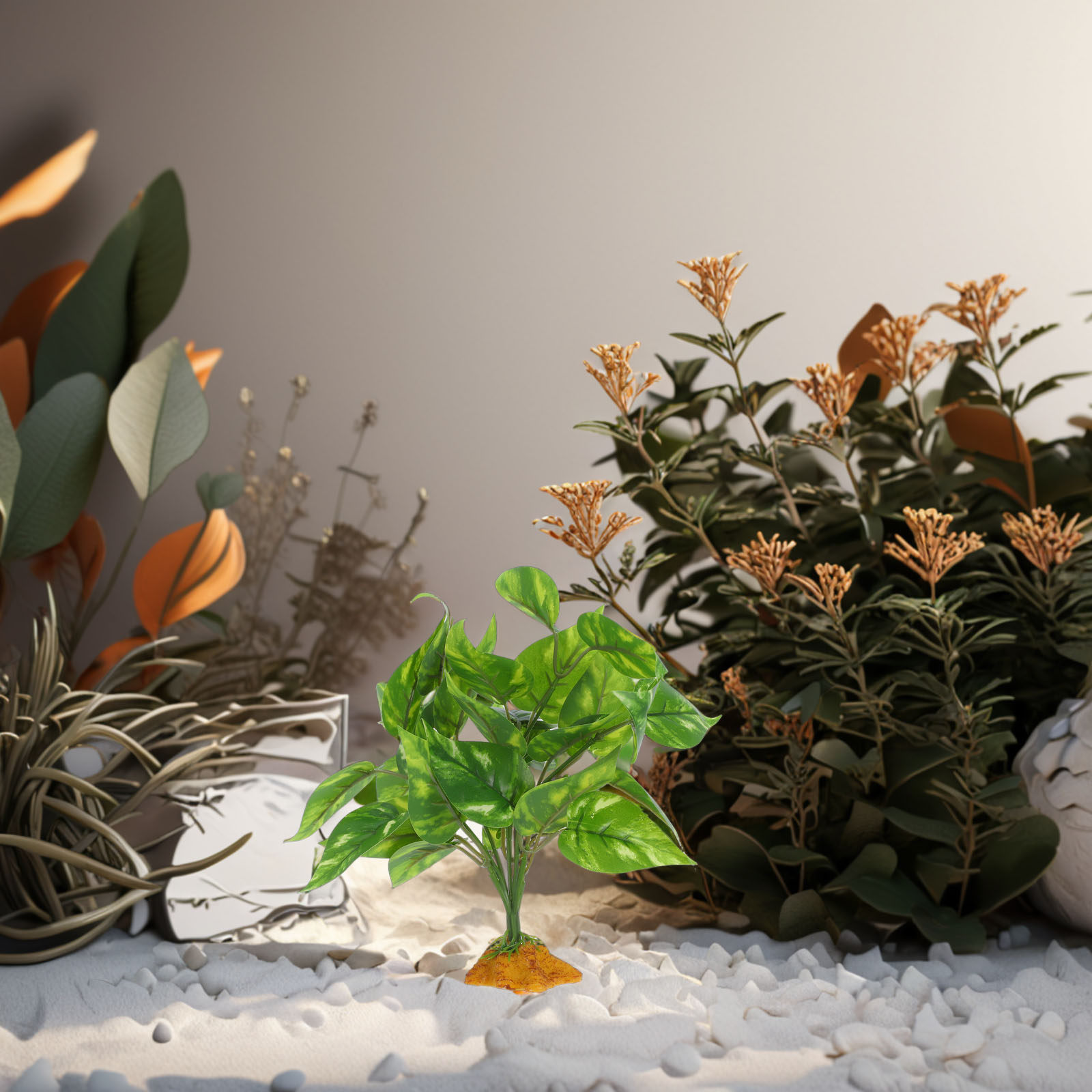 安全で無毒でリアルな人工植物、テラリウム、水槽、爬虫類タンク - Planted Aquarium Bowl のレビューと価格