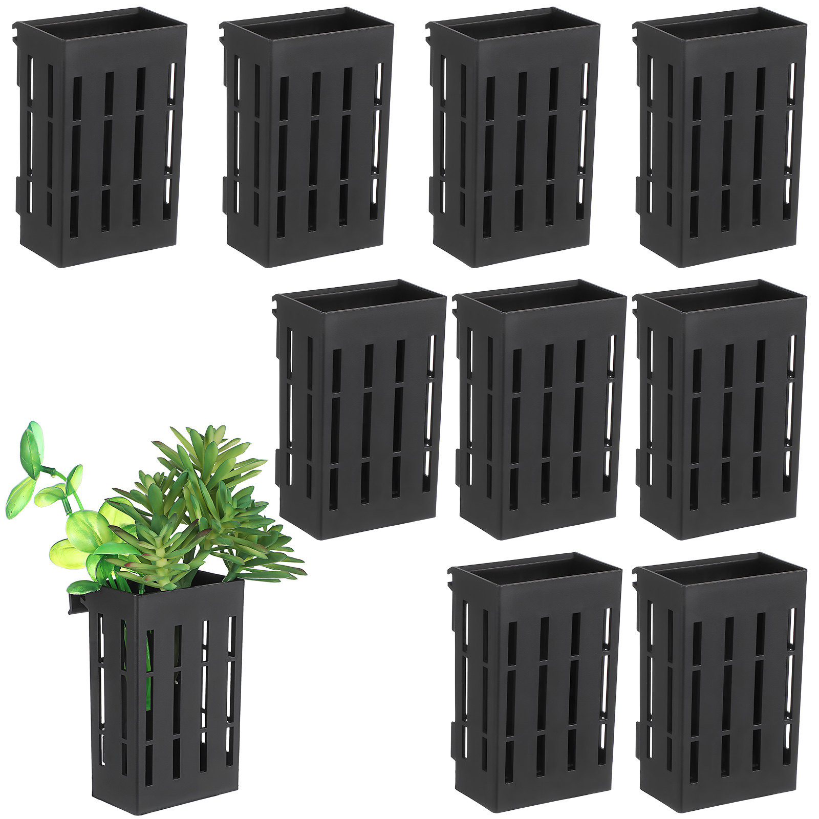 10個入り 吊り下げ式水槽用植物バスケット 水生植物鉢 排水 - Aquarium Planted Wall のレビューと価格