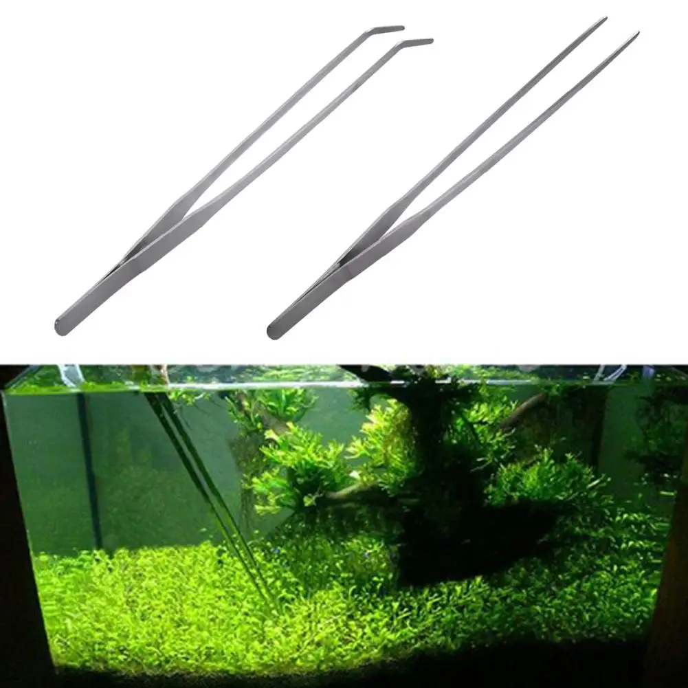 水族館のメンテナンス用のステンレス鋼ピンセット、27cm、ユ - Aquarium Plant Utensils のレビューと価格
