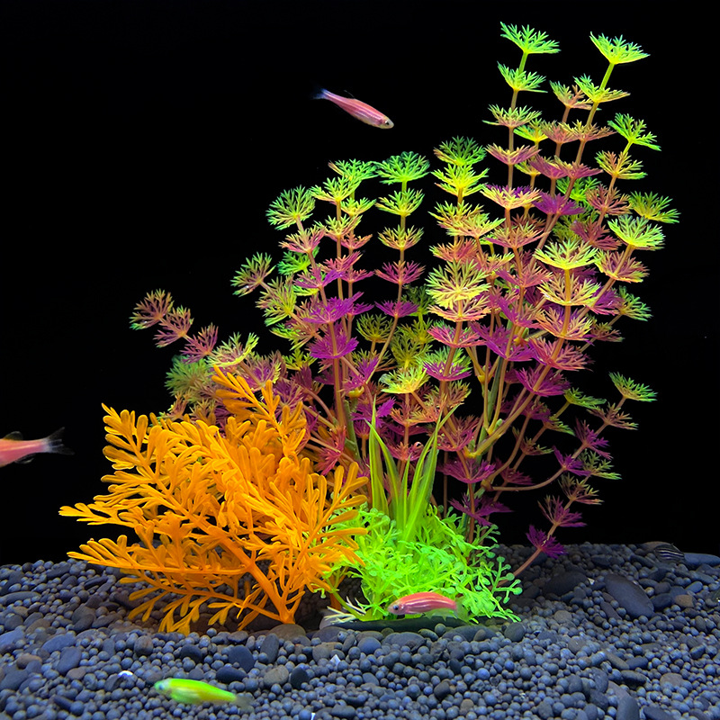 1pc リアルな人工水草水族館装飾植物魚に安全な水槽水槽屋内 - Planted Aquarium Bowl のレビューと価格