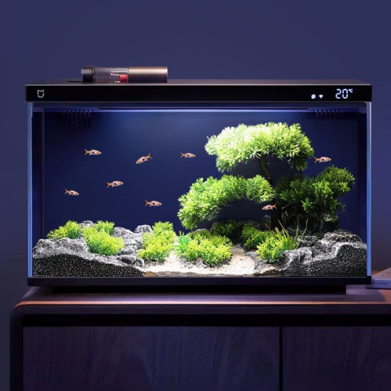 水槽装飾シミュレーションエコロジープラスチックロック水槽飾り - Planted Aquarium With Rocks のレビューと価格