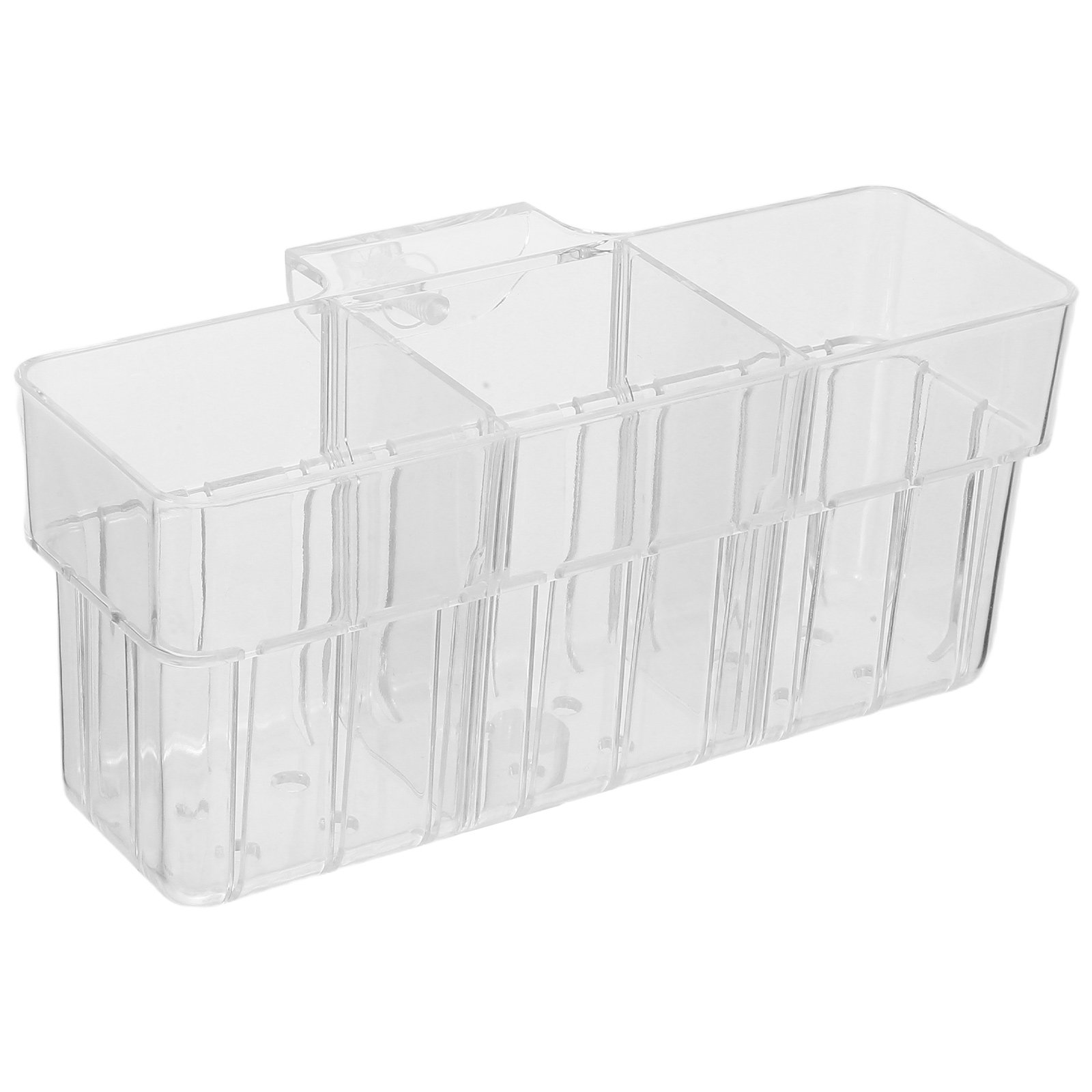 透明な3区画水耕栽培用植物バスケット 壁掛け式水槽植物ホルダ - Aquarium Planted Wall のレビューと価格
