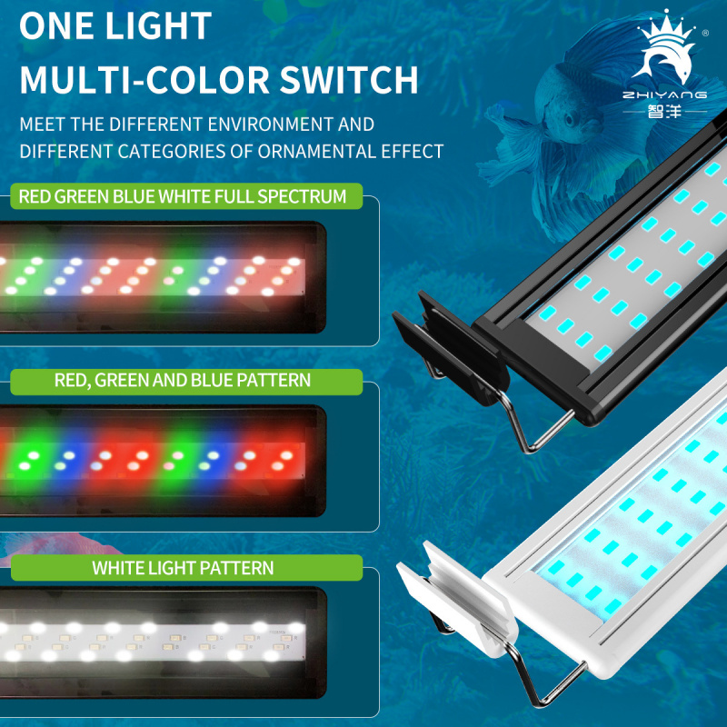 4列カラー変更可能な水槽用LEDライト - 英国/EU/米国 - Aquarium Plant Uk のレビューと価格
