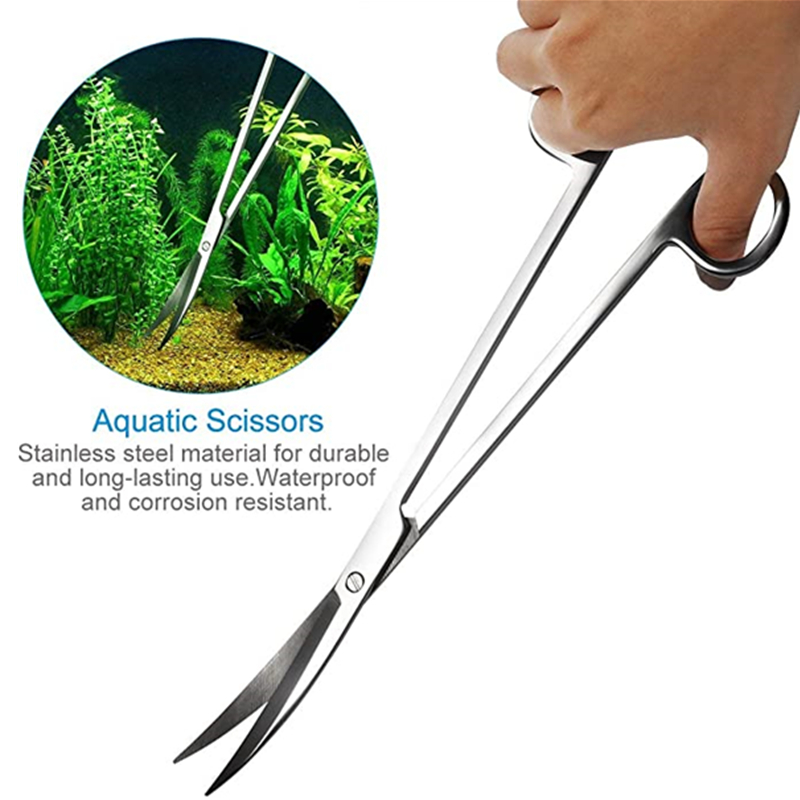 水族館アクセサリーハードステンレス鋼水族館ツールはさみピンセ - Aquarium Plant Utensils のレビューと価格