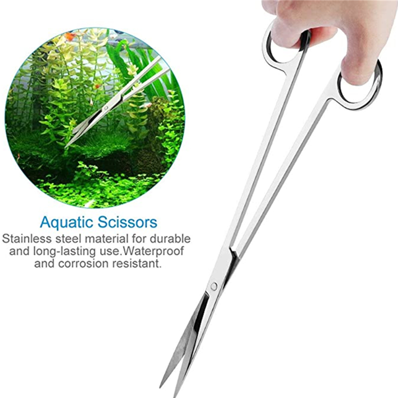 水族館アクセサリーハードステンレス鋼水族館ツールはさみピンセ - Aquarium Plant Utensils のレビューと価格