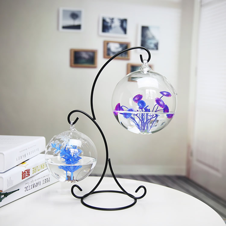 水族館用の透明なサスペンションガラス,花の植物が付いたダブル - Planted Aquarium Bowl のレビューと価格