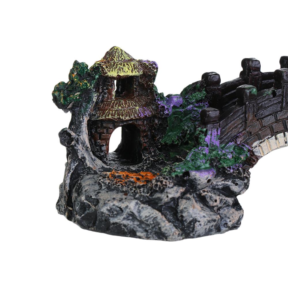 水族館アクセサリーアーバー木の植物偽造園水槽の装飾人工橋築山 - Planted Aquarium With Rocks のレビューと価格