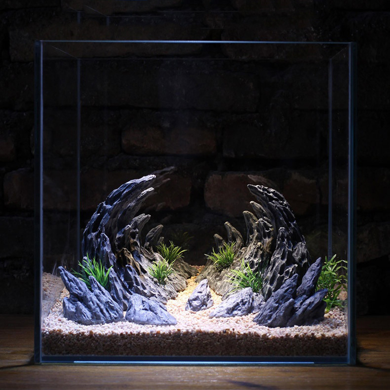 水槽シミュレーション石カナダの風景の造花の石水族館の装飾のた - Planted Aquarium With Rocks のレビューと価格